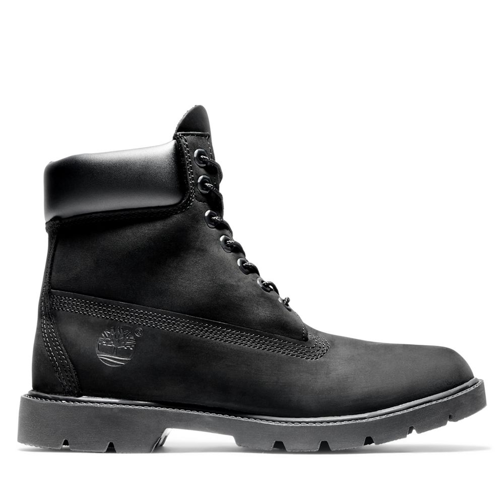 Bota Neve Masculino - Timberland 6-Inch Basic Impermeavel W/Padded Collar - RPULQ6103 - Pretas